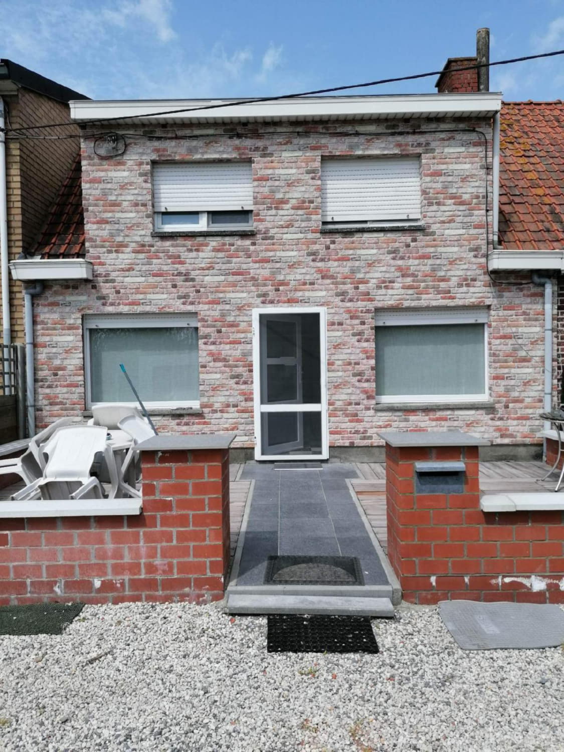 Baksteenstrip 3D Wandpaneel EPS Groningen Rood Wit tweede afbeelding