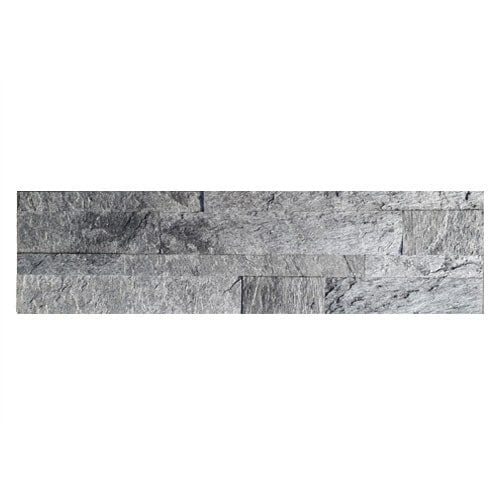 Zelfklevende Steenstrip Natuursteen Silver Shine Grijs