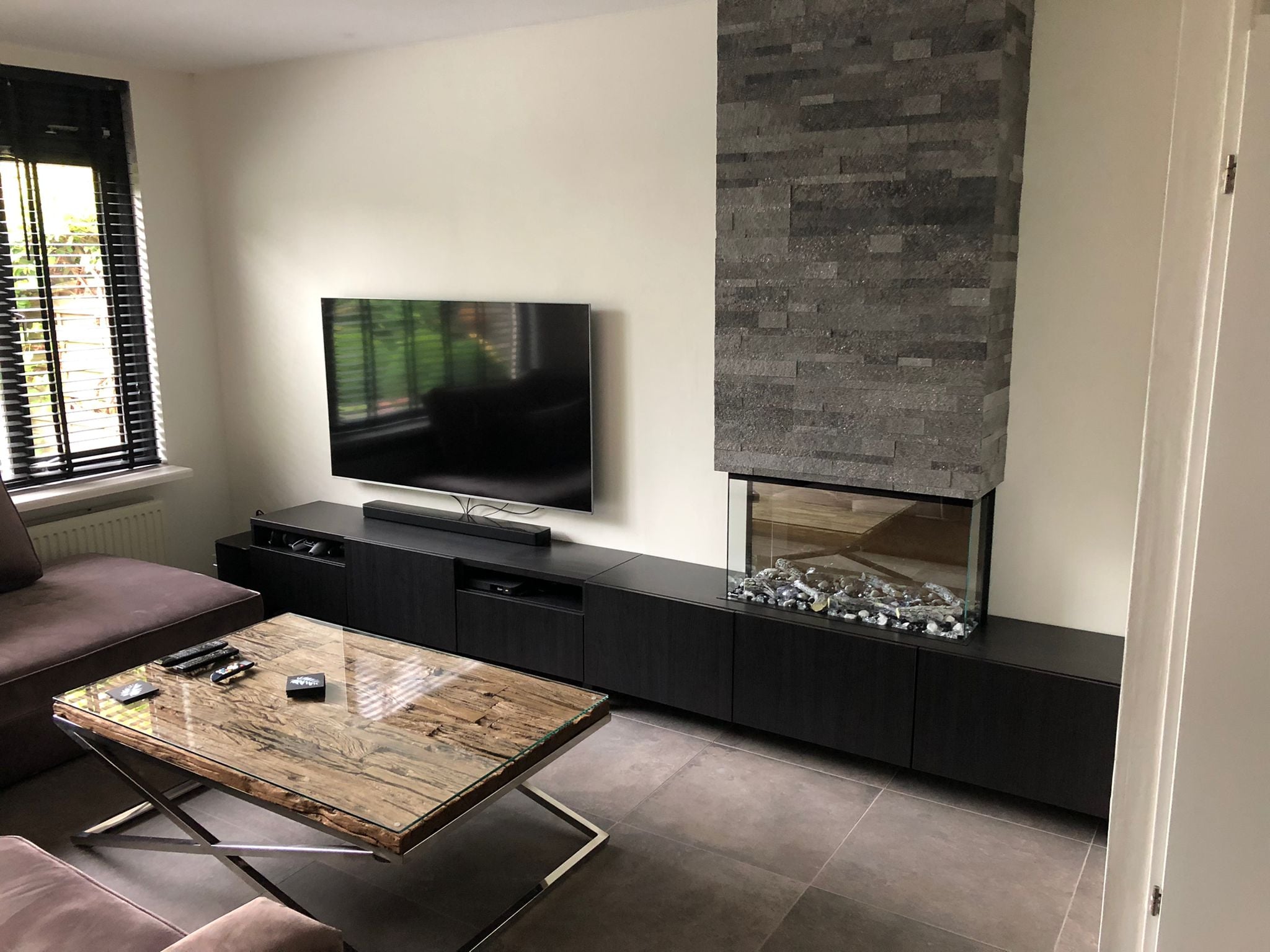 Zelfklevende Steenstrip Natuursteen Shiny Black Galaxy Zwart tweede afbeelding
