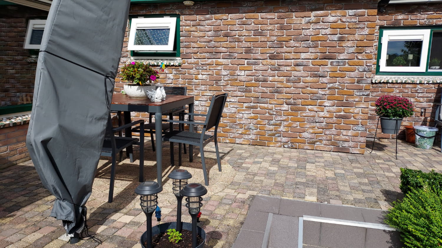 PU baksteen new marron tuin