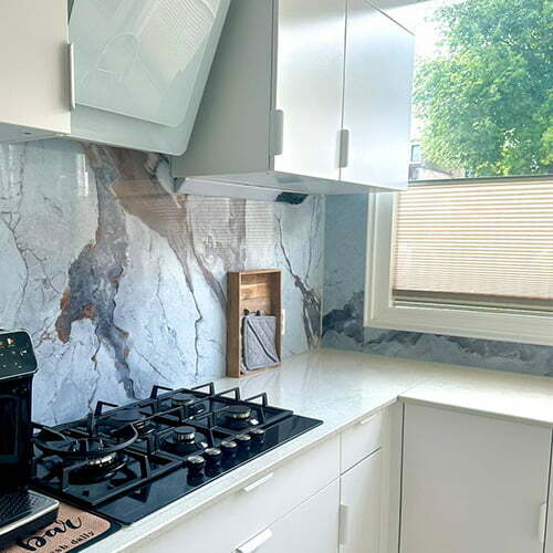 marmer plaat keuken achterwand