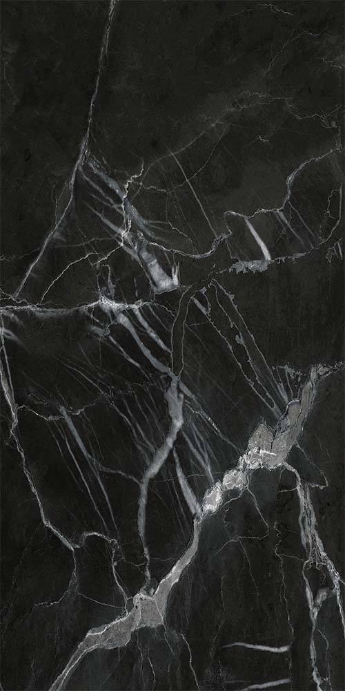 SPC Marmer Plaat Wandpaneel Nero Marquina Mat Zwart Grijs