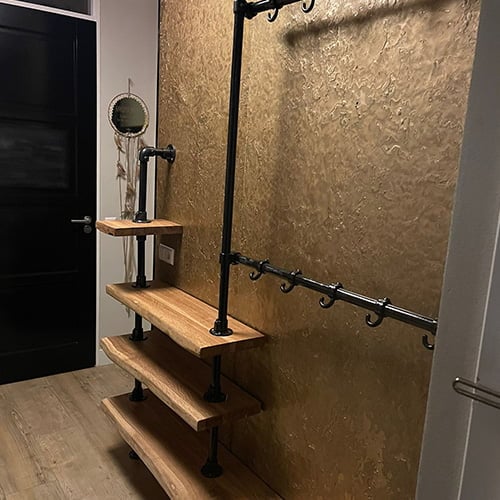 Metallic Stuc Wandpaneel Goud tweede afbeelding