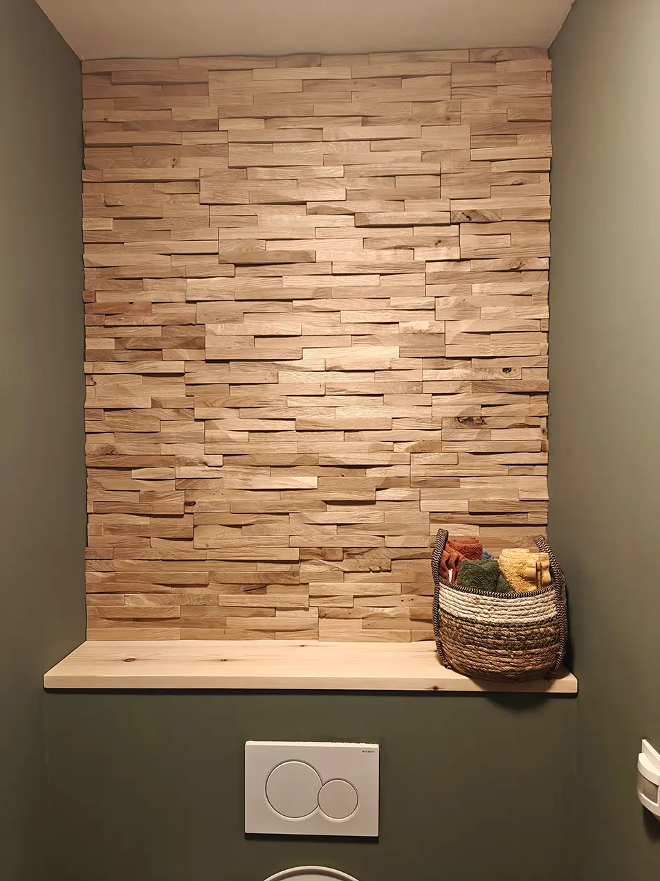 Houtstrip Eiken Plank FSC Elegance 3D Japandi Naturel Bruin tweede afbeelding
