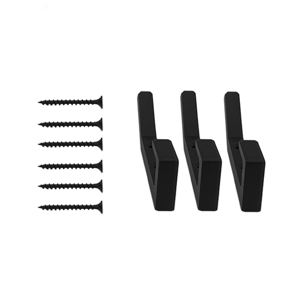 Aku WallClip Jashaken Zwart - Set van 3 tweede afbeelding