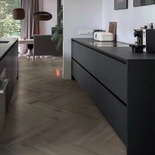 keuken pvc vloer visgraat
