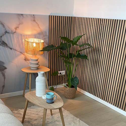 akoestische panelen hoek van kamer