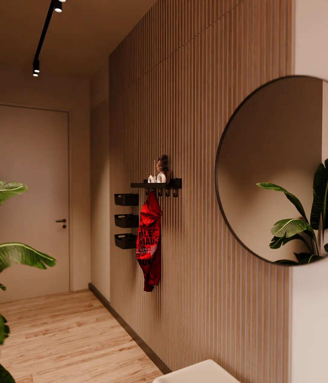 Aku WallClip Wandplank met Wandhaken Medium Zwart tweede afbeelding
