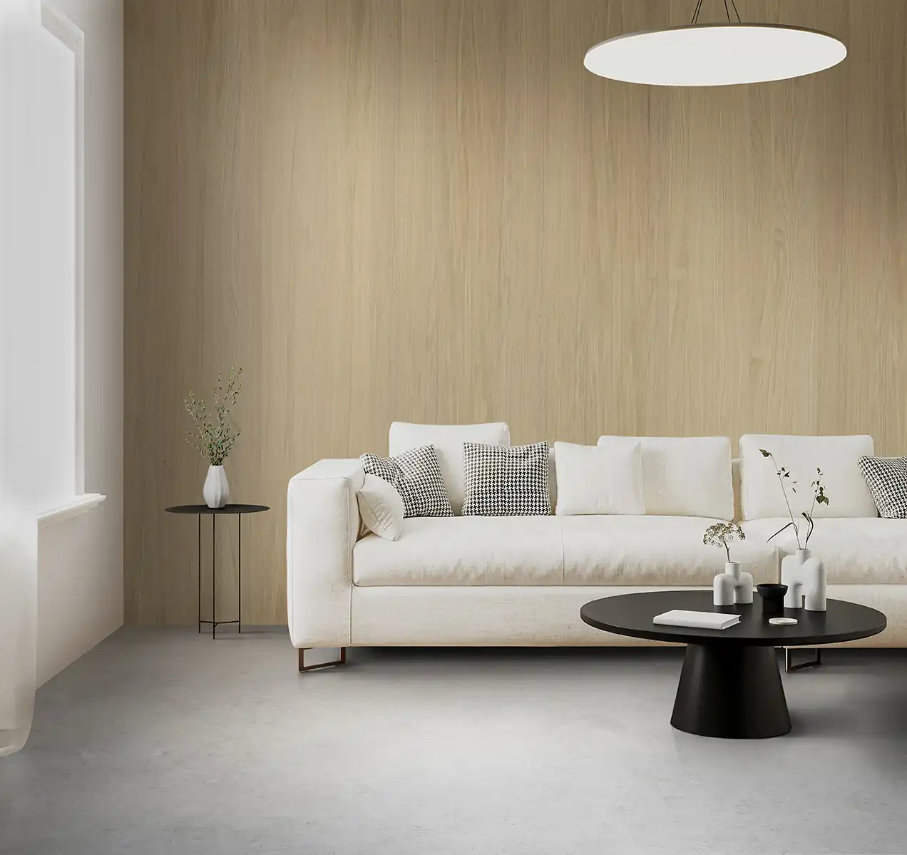 Clickwall Wandpaneel Naadloos Japandi Naturel Eiken Houtfineer tweede afbeelding