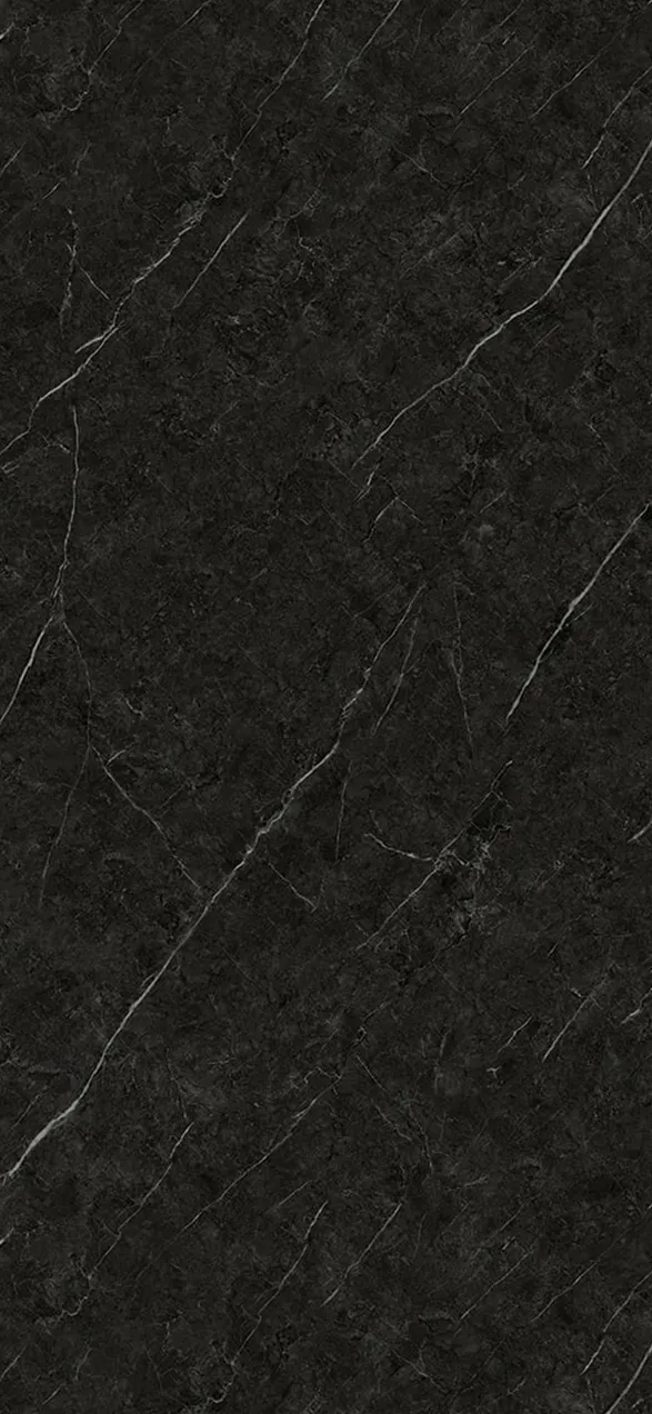 SPC Marmer Plaat Wandpaneel Black Trevore Mat Zwart