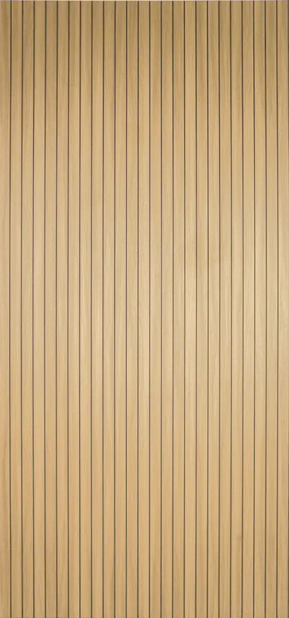 SPC Plaat Wandpaneel Latten Japandi Mat Naturel Eiken