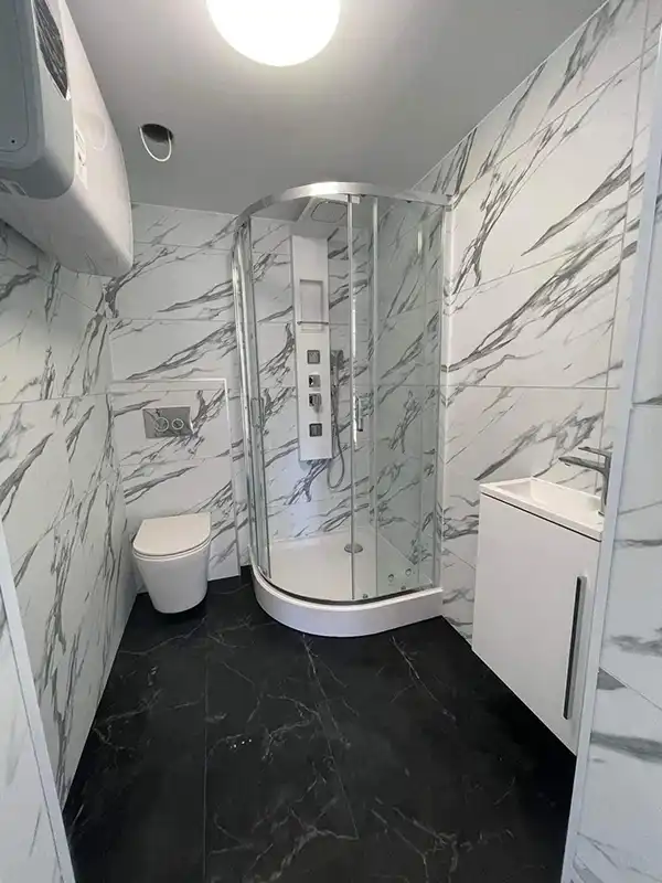 Zelfklevende Tegel SPC Marmer Bianco Carrara Wit Grijs tweede afbeelding