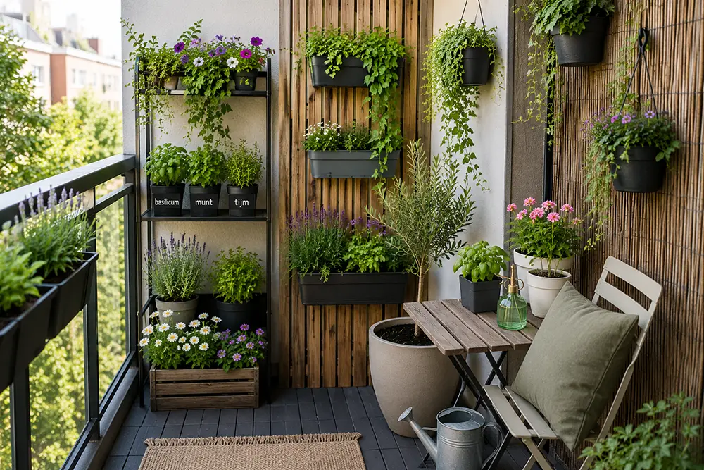 Tuinieren op een klein balkon