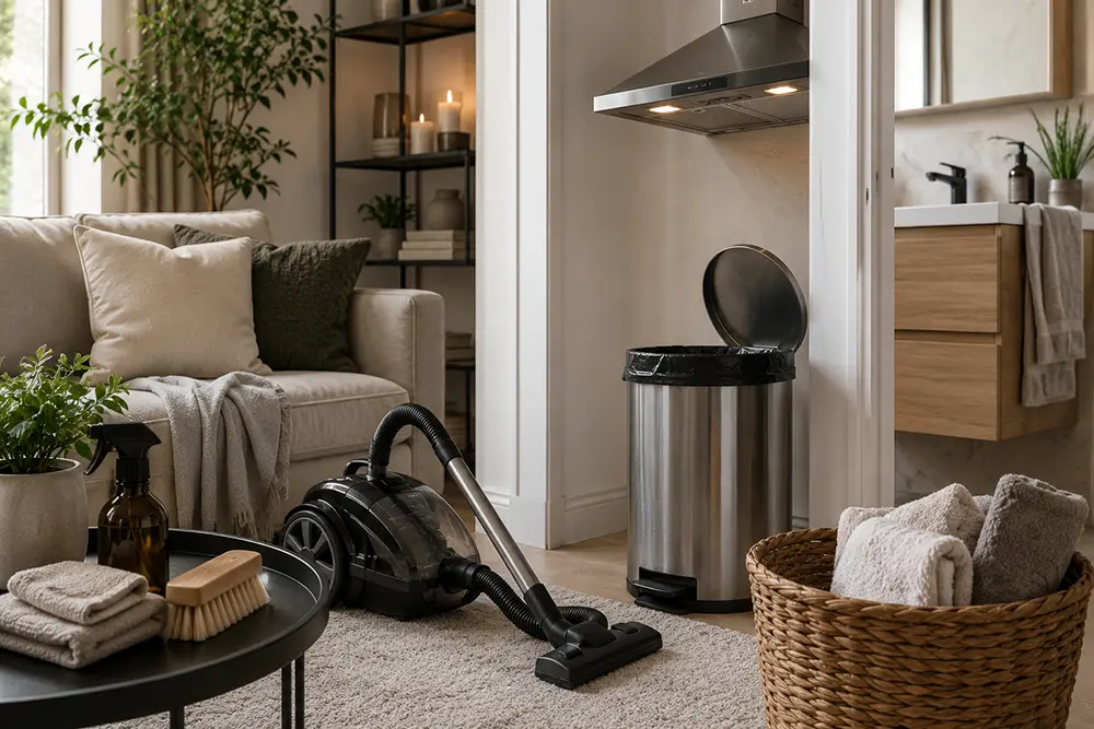 Geurbronnen schoonmaken in huis