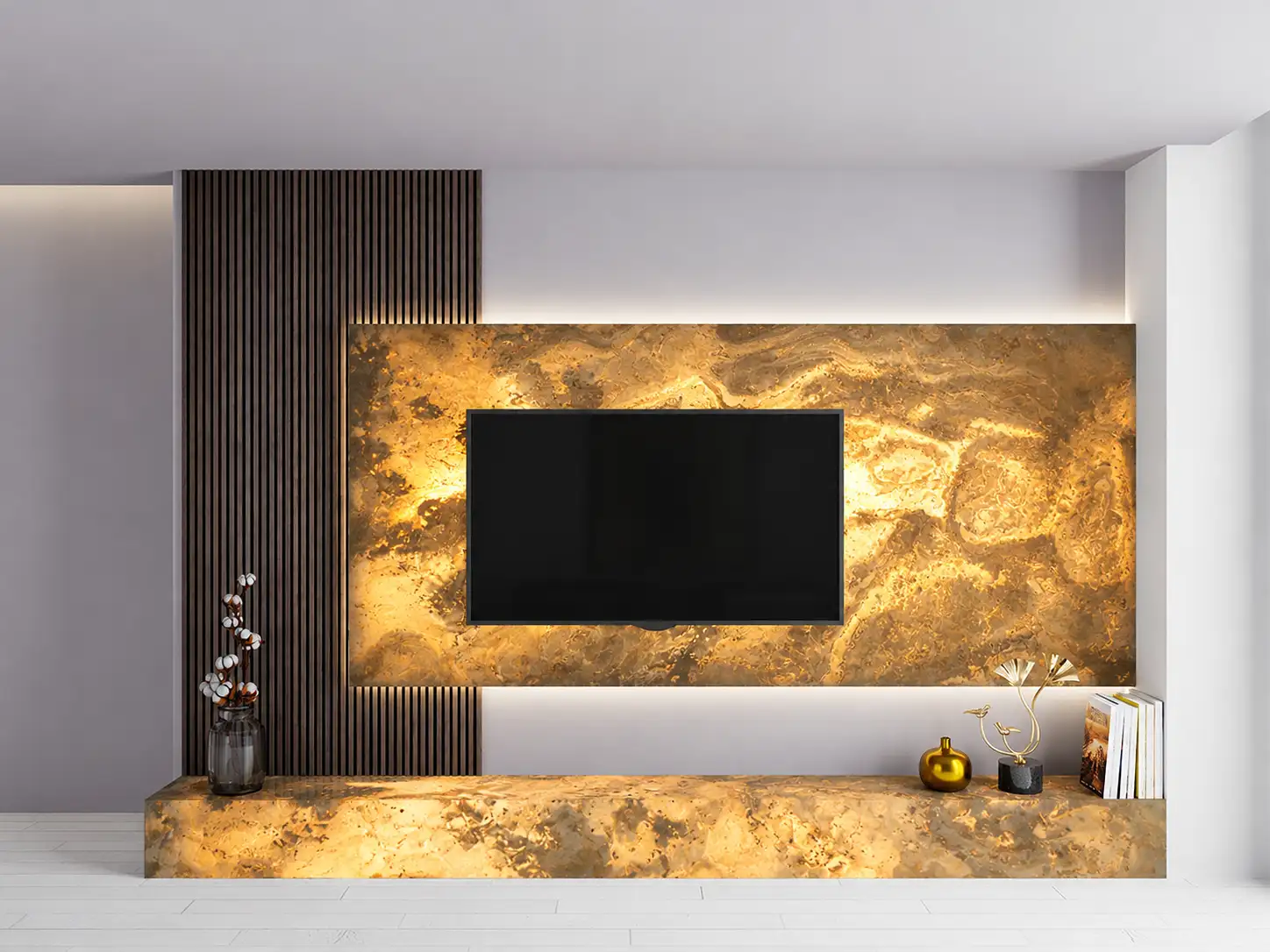 Natuursteen Wandpaneel XL Lente Rustiek Translucent tweede afbeelding