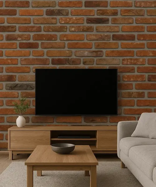 eps baksteenstrips gebronsd bruin woonkamer eps baksteenstrips gebronsd bruin woonkamer