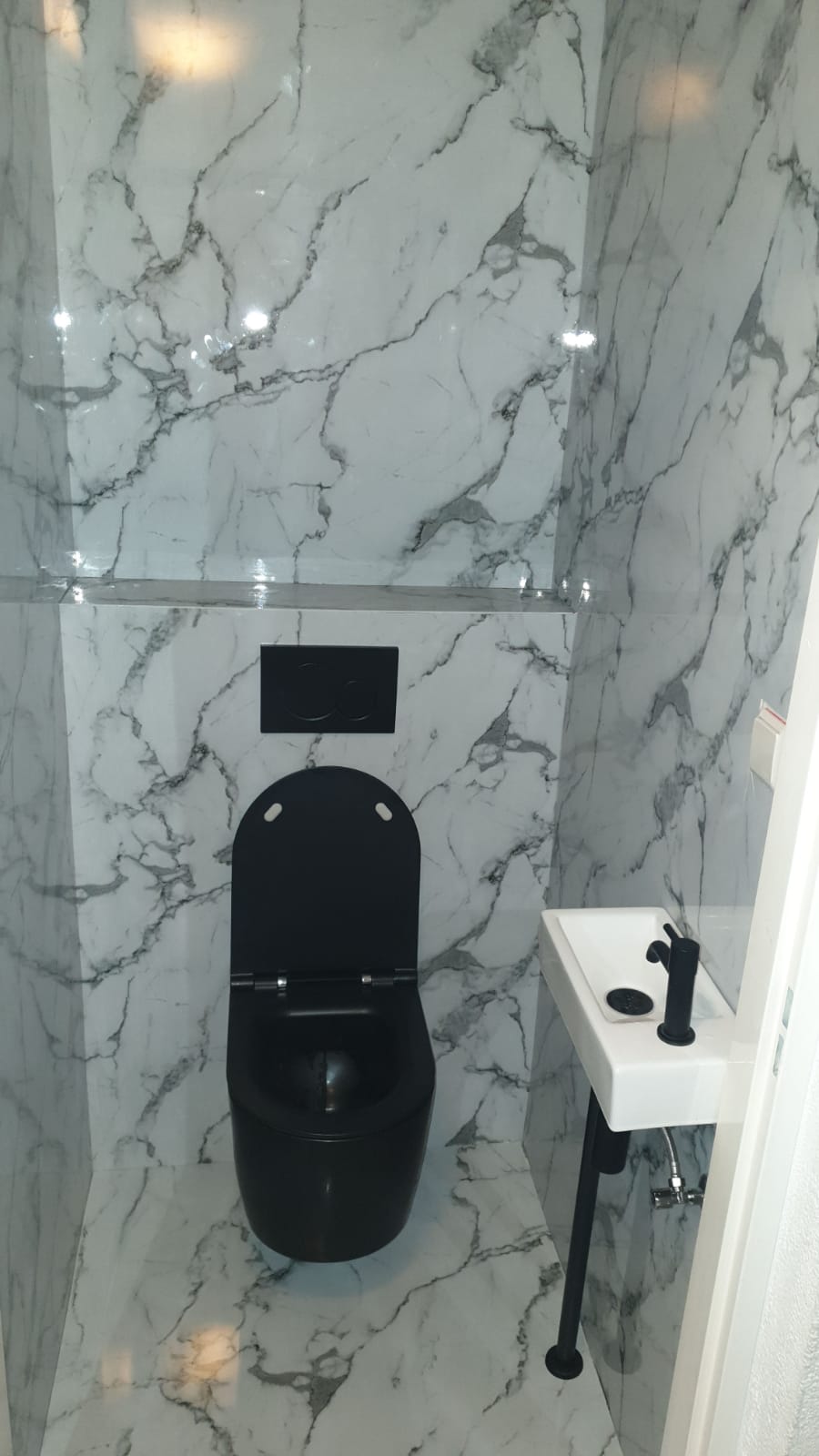 Kwestie Optimaal Opsommen Hoogglans Marmer PVC Wandpanelen voor badkamers, keukens, WC's
