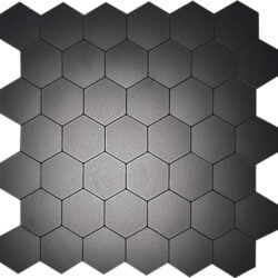 Zwart hexagon tegel