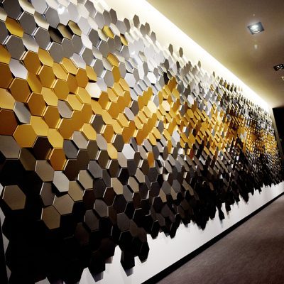 Monarch ego kust 3D Wall Art Kunststof Tegels Norm Mat Zwart - Kliksysteem - 54 st. 1 m2 -  ISODECO