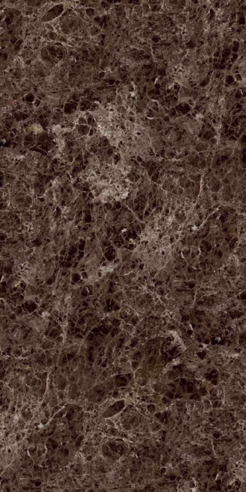 Marmer Plaat Hoogglans Bruin Emperador - Waterbestendig Wandpaneel - 120x260x0,3cm