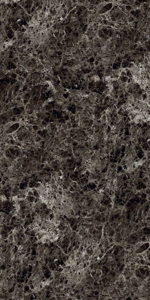 Marmer Plaat Hoogglans Grey Dark Emperador - Waterbestendig Wandpaneel - 122x260cmx0,3cm